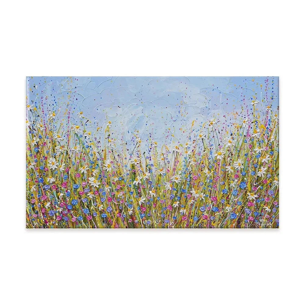 Daisy Joy Canvas Print Daisy Joy Canvas Print wall art product Olga Tkachyk