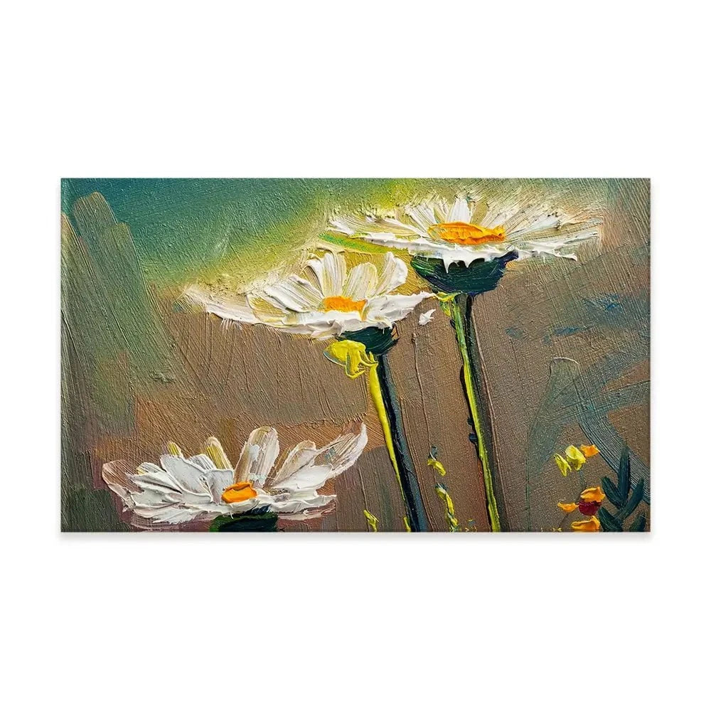 Daisy Oil Painting Canvas Print Daisy Oil Painting Canvas Print wall art product S-BELOV / Shutterstock