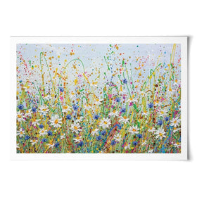 Daisy Splash Art Print Daisy Splash Art Print | Daisy Splash Artwork | Daisy Art wall art product Olga Tkachyk