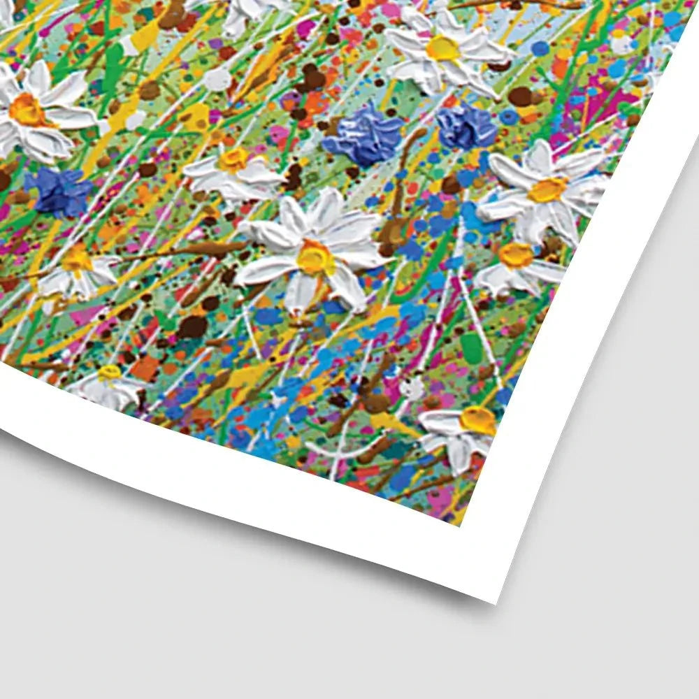 Daisy Splash Art Print Daisy Splash Art Print | Daisy Splash Artwork | Daisy Art wall art product Olga Tkachyk