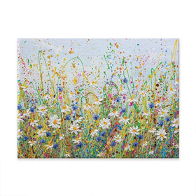 Daisy Splash Canvas Print Daisy Splash Canvas Print | Daisy Splash Artwork | Daisy Art wall art product Olga Tkachyk
