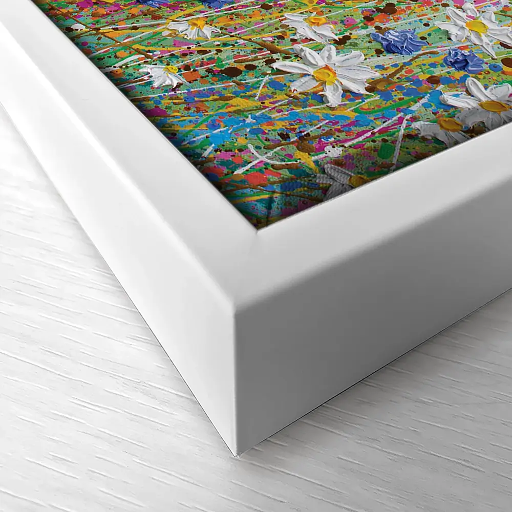 Daisy Splash Canvas Print Daisy Splash Canvas Print | Daisy Splash Artwork | Daisy Art wall art product Olga Tkachyk