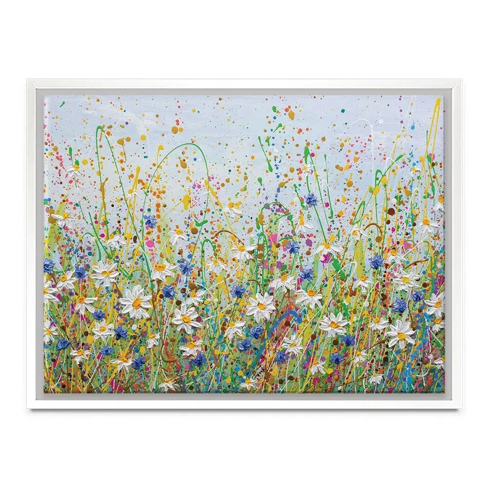 Daisy Splash Canvas Print Daisy Splash Canvas Print | Daisy Splash Artwork | Daisy Art wall art product Olga Tkachyk