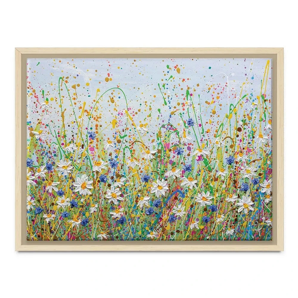 Daisy Splash Canvas Print Daisy Splash Canvas Print | Daisy Splash Artwork | Daisy Art wall art product Olga Tkachyk