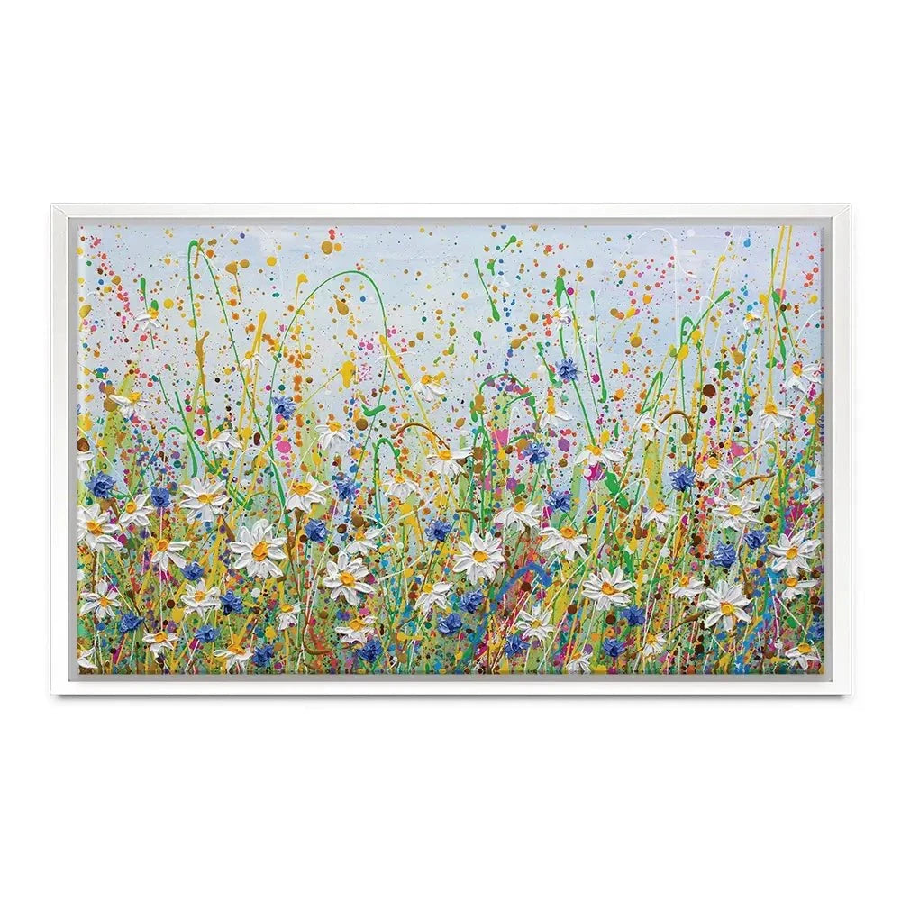 Daisy Splash Canvas Print Daisy Splash Canvas Print | Daisy Splash Artwork | Daisy Art wall art product Olga Tkachyk