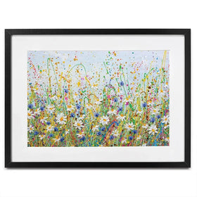Daisy Splash Framed Art Print Daisy Splash Framed Art Print | Daisy Splash Framed Artwork |Daisy Art wall art product Olga Tkachyk