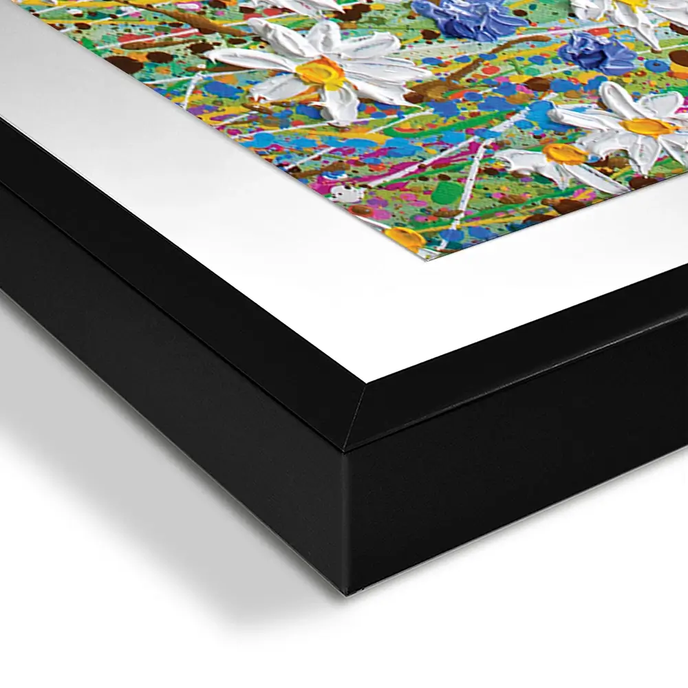 Daisy Splash Framed Art Print Trio Daisy Splash Framed Art Print Trio wall art product Olga Tkachyk