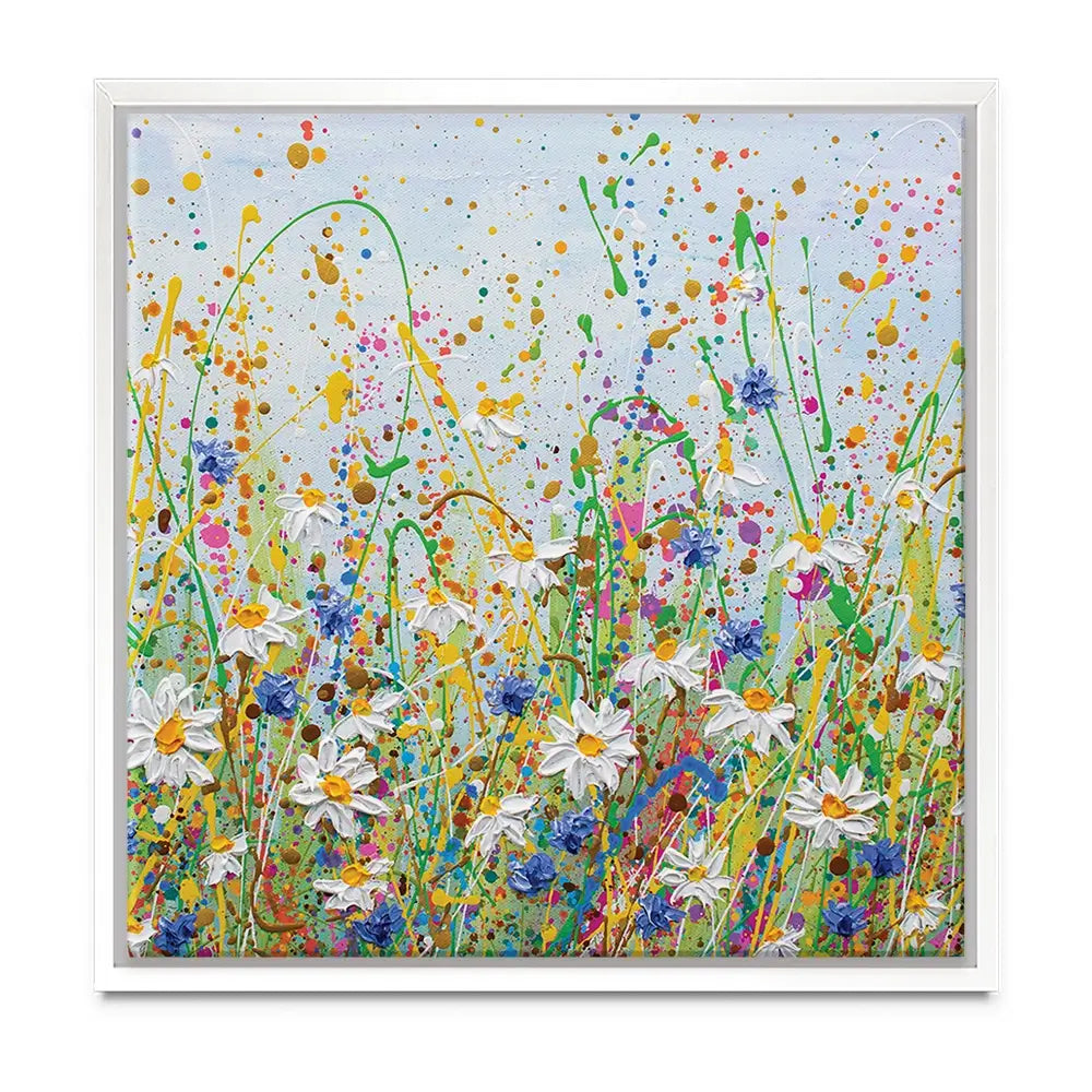 Daisy Splash Oversized Canvas Print Daisy Splash Oversized Canvas Print wall art product Olga Tkachyk