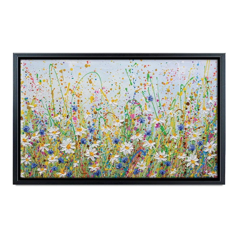 Daisy Splash Oversized Canvas Print Daisy Splash Oversized Canvas Print wall art product Olga Tkachyk