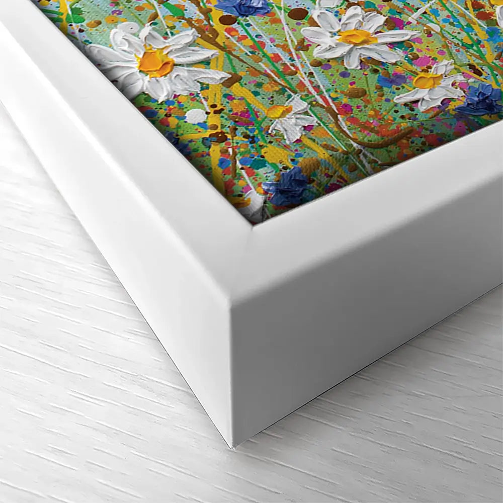 Daisy Splash Oversized Canvas Print Daisy Splash Oversized Canvas Print wall art product Olga Tkachyk