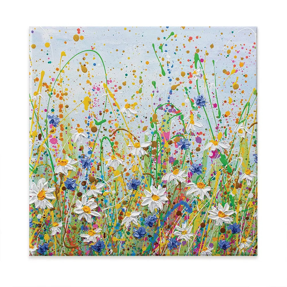 Daisy Splash Oversized Canvas Print Daisy Splash Oversized Canvas Print wall art product Olga Tkachyk