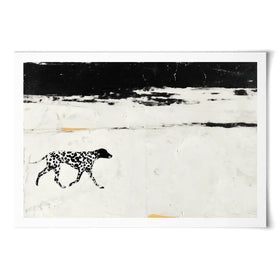 Dalmation On The Shore Art Print Dalmation On The Shore Art Print wall art product Chromatic Storm Studio