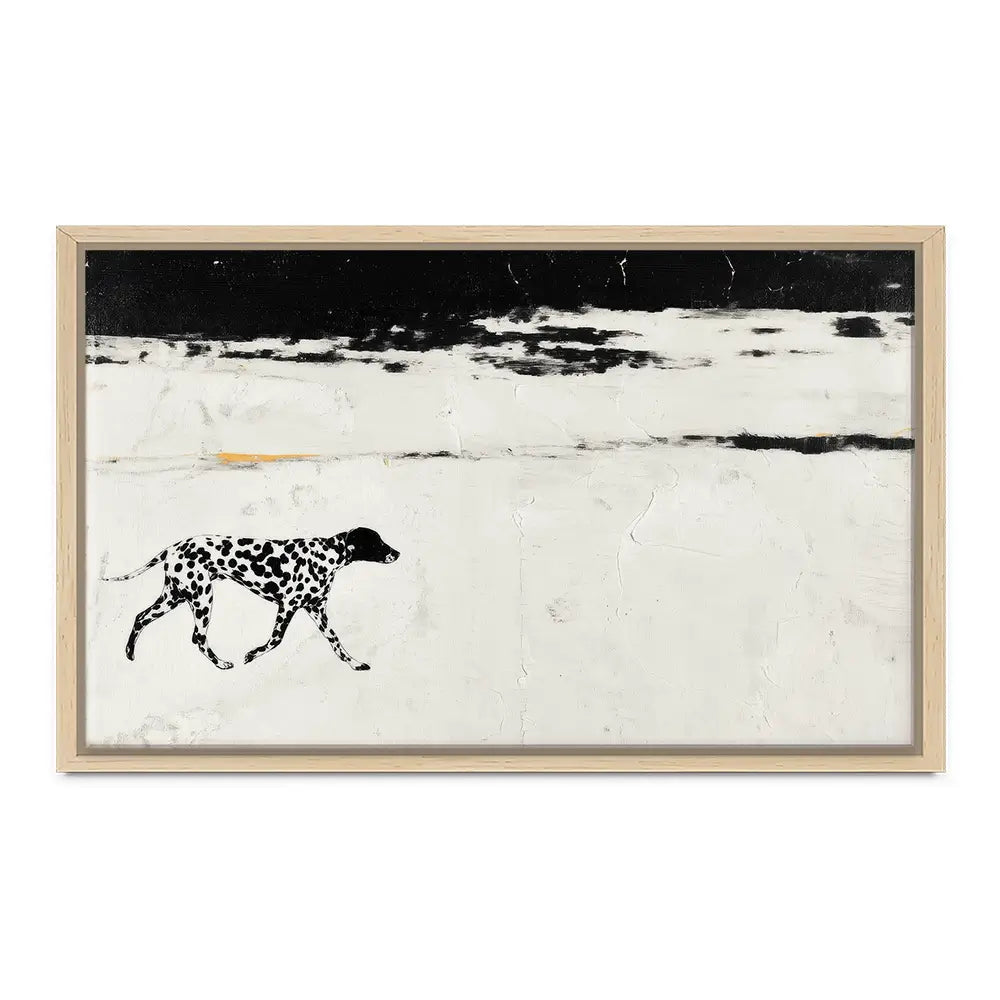 Dalmation On The Shore Canvas Print Dalmation On The Shore Canvas Print wall art product Chromatic Storm Studio