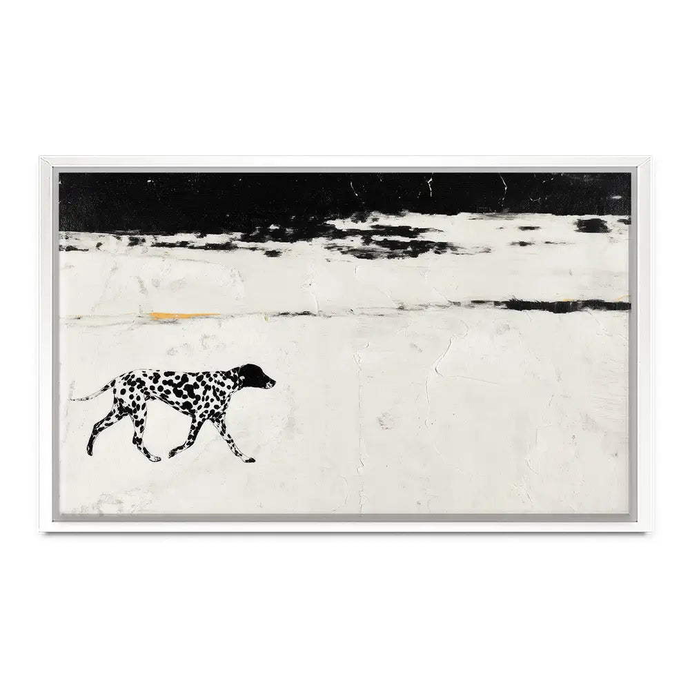 Dalmation On The Shore Canvas Print Dalmation On The Shore Canvas Print wall art product Chromatic Storm Studio