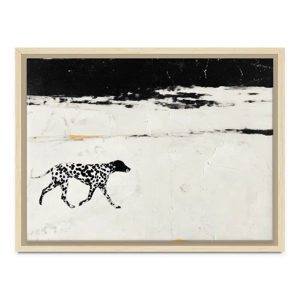 Dalmation On The Shore Canvas Print Dalmation On The Shore Canvas Print wall art product Chromatic Storm Studio