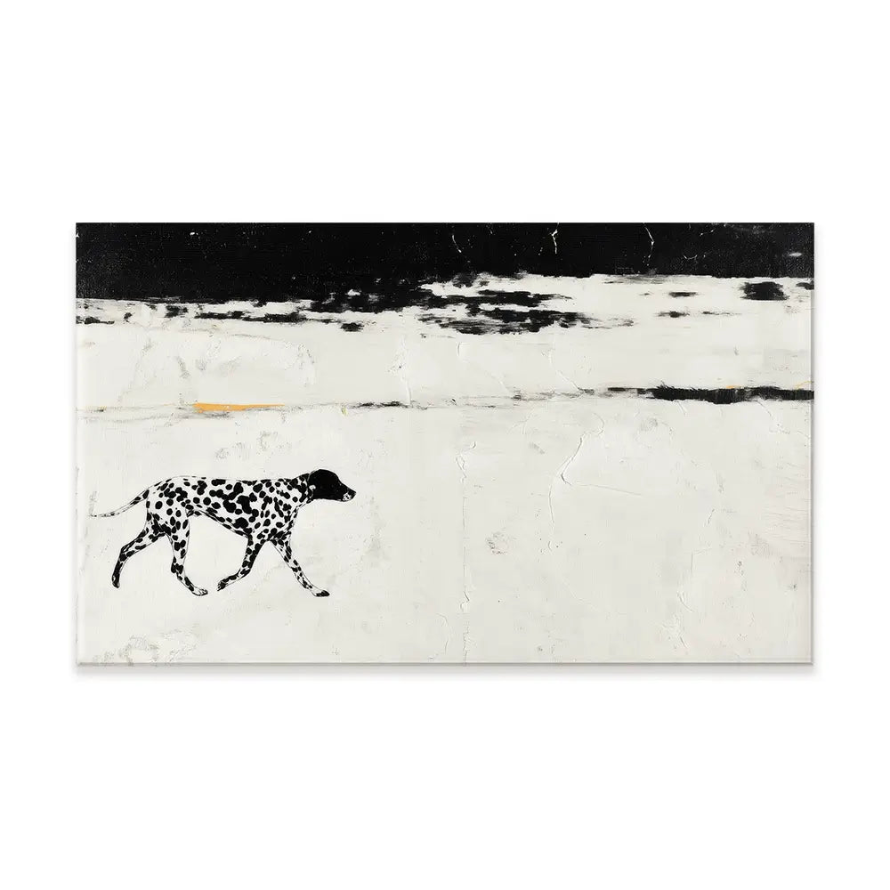 Dalmation On The Shore Canvas Print Dalmation On The Shore Canvas Print wall art product Chromatic Storm Studio