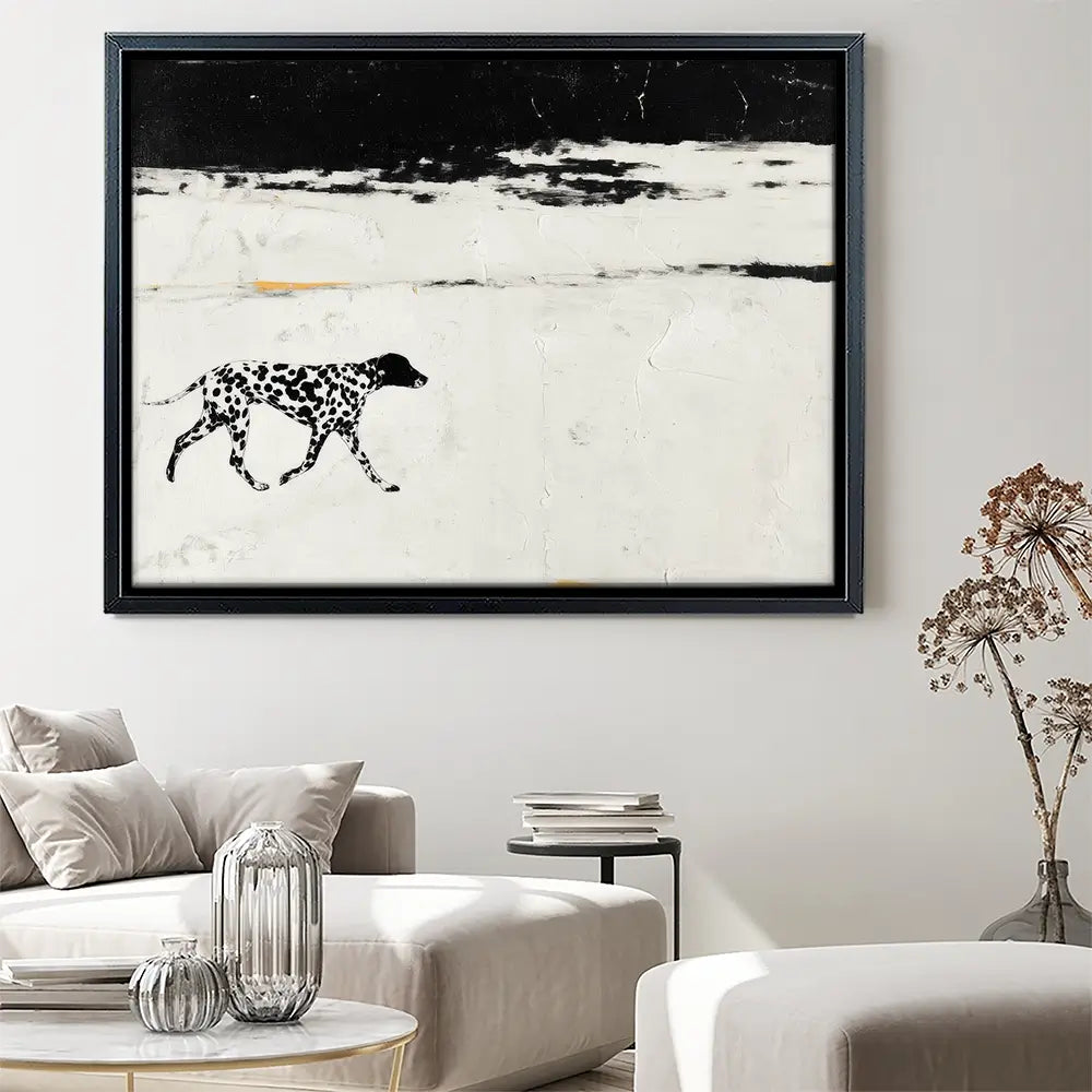 Dalmation On The Shore Canvas Print Dalmation On The Shore Canvas Print wall art product Chromatic Storm Studio