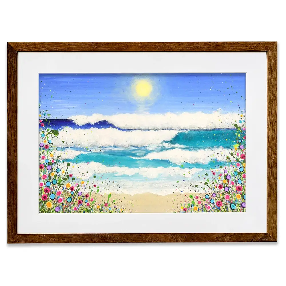 Dance In The Waves Framed Art Print Dance In The Waves Framed Art Print wall art product Jo Gough