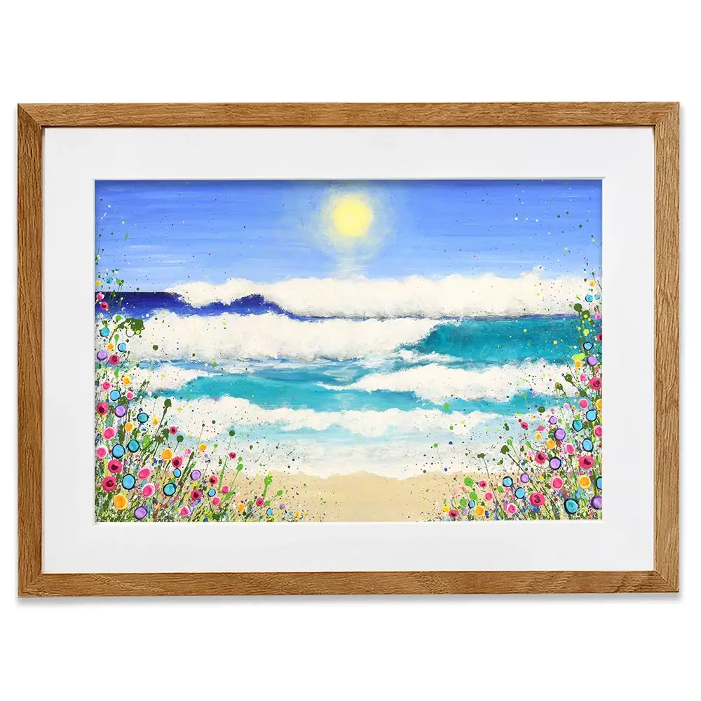 Dance In The Waves Framed Art Print Dance In The Waves Framed Art Print wall art product Jo Gough