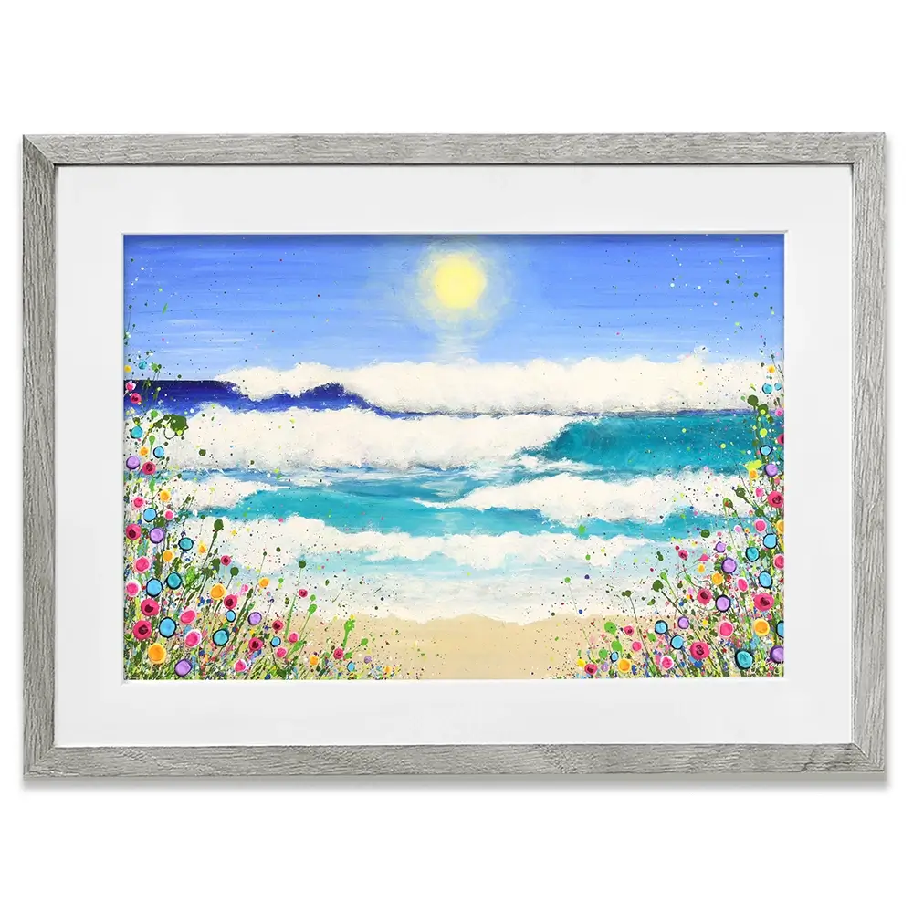 Dance In The Waves Framed Art Print Dance In The Waves Framed Art Print wall art product Jo Gough