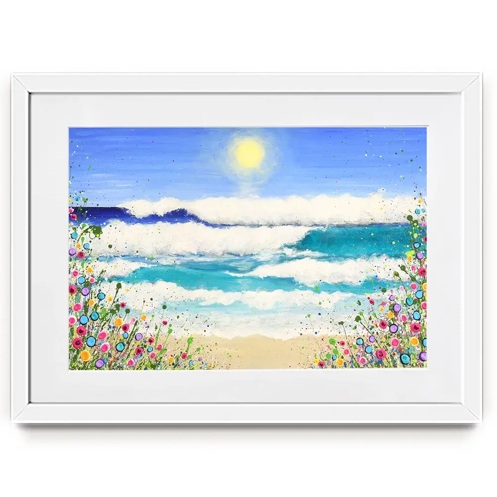 Dance In The Waves Framed Art Print Dance In The Waves Framed Art Print wall art product Jo Gough