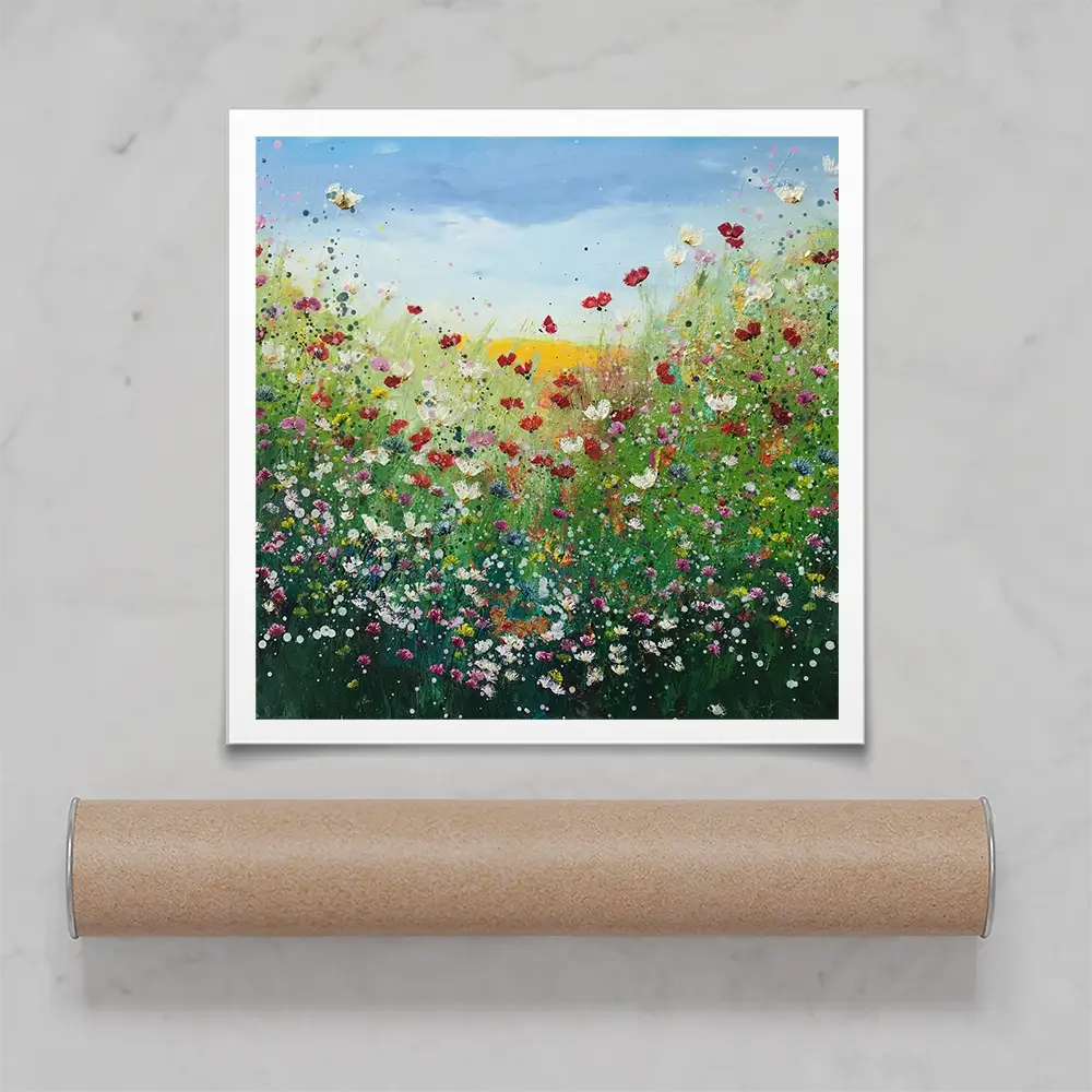 Dance With Me Square Art Print Dance With Me Square Art Print wall art product Laure Bury