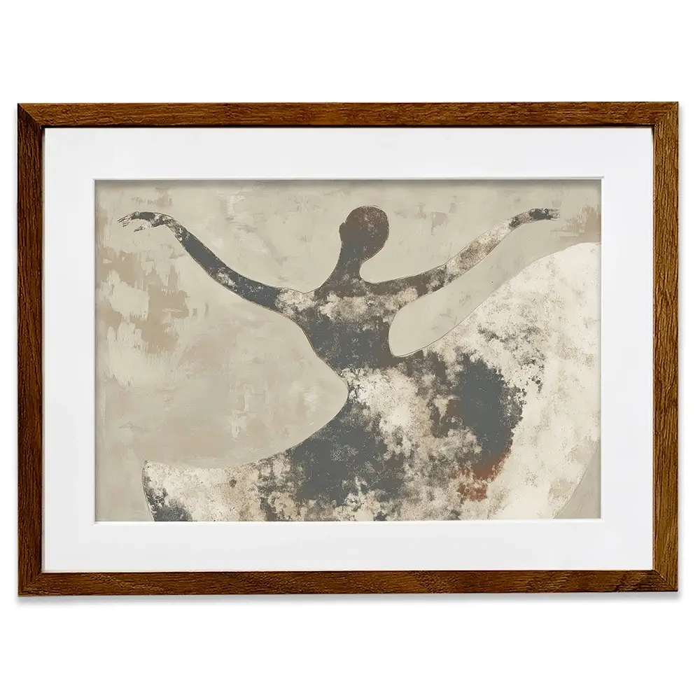 Dancer With Open Arms Framed Art Print Dancer With Open Arms Framed Art Print wall art product Chromatic Storm Studio