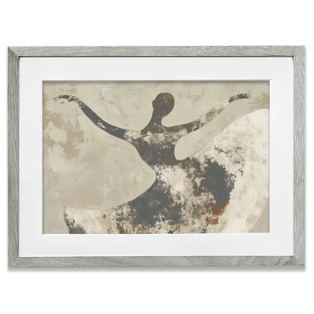 Dancer With Open Arms Framed Art Print Dancer With Open Arms Framed Art Print wall art product Chromatic Storm Studio