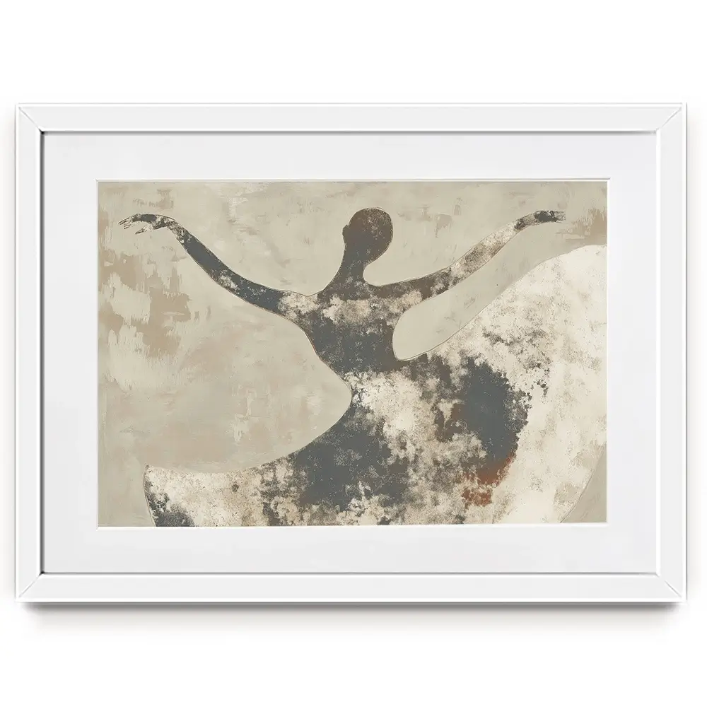 Dancer With Open Arms Framed Art Print Dancer With Open Arms Framed Art Print wall art product Chromatic Storm Studio