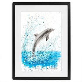 Dancing Dolphin Framed Art Print Dancing Dolphin Framed Art Print wall art product Ashvin Harrison