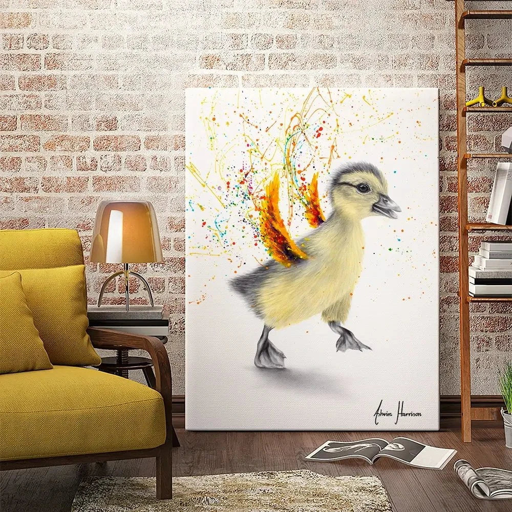 Dancing Duckling Canvas Print Dancing Duckling Canvas Print wall art product Ashvin Harrison