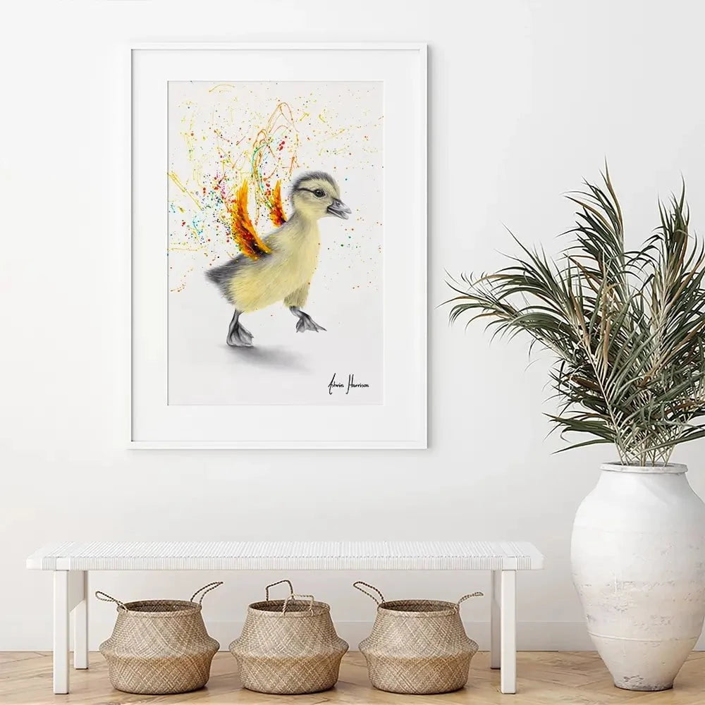 Dancing Duckling Framed Art Print Dancing Duckling Framed Art Print wall art product Ashvin Harrison