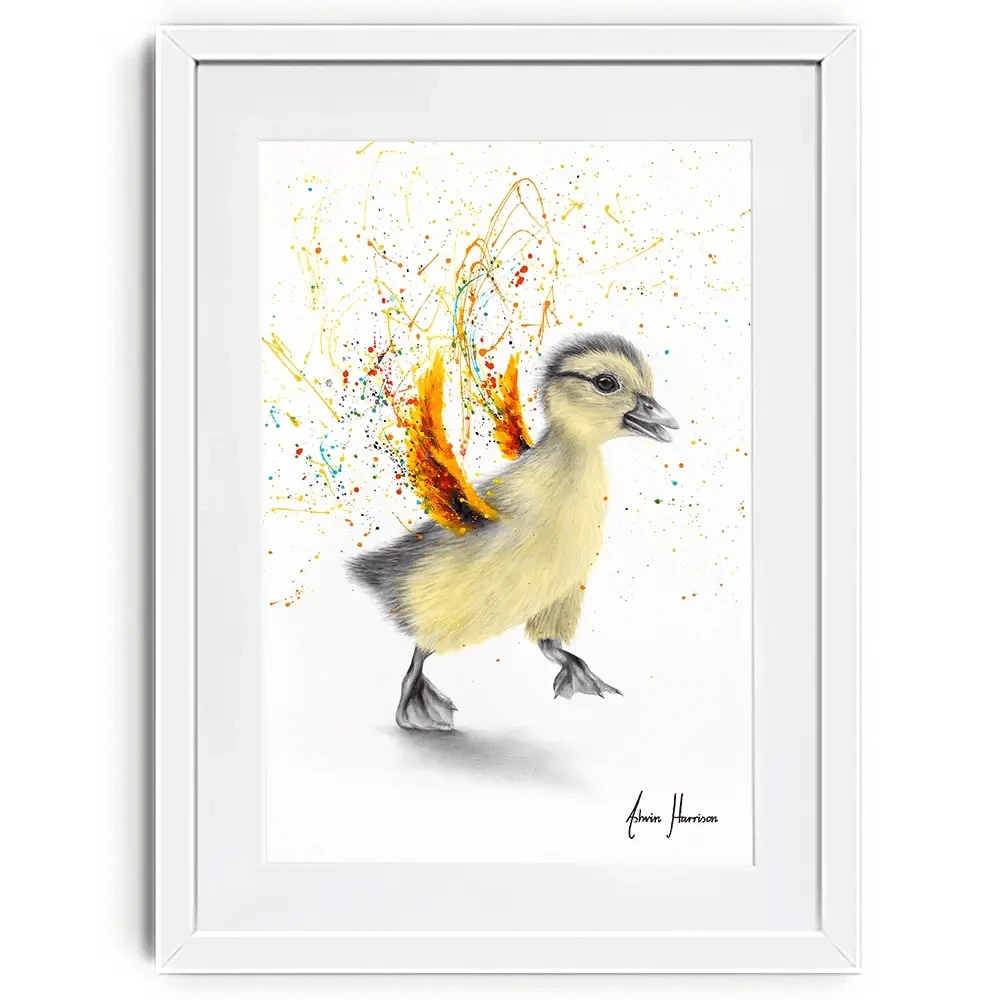 Dancing Duckling Framed Art Print Dancing Duckling Framed Art Print wall art product Ashvin Harrison