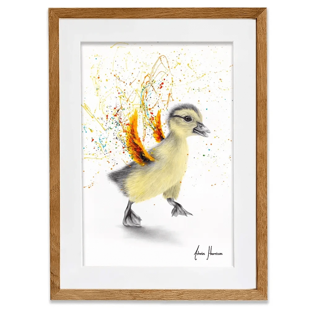 Dancing Duckling Framed Art Print Dancing Duckling Framed Art Print wall art product Ashvin Harrison