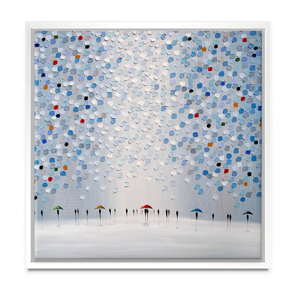Dancing In The Pale Blue Rain Oversized Canvas Print Dancing In The Pale Blue Rain Oversized Canvas Print wall art product Ekaterina Ermilkina
