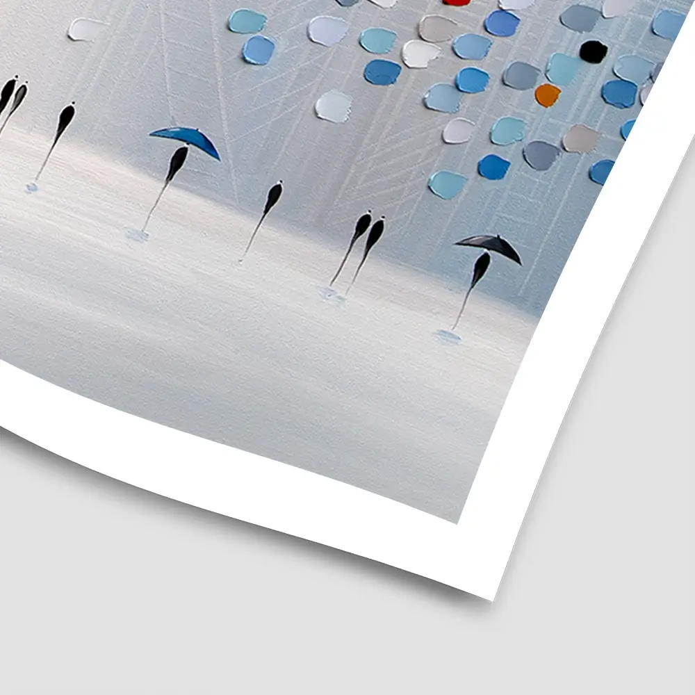 Dancing In The Pale Blue Rain Square Art Print Dancing In The Pale Blue Rain Square Art Print wall art product Ekaterina Ermilkina