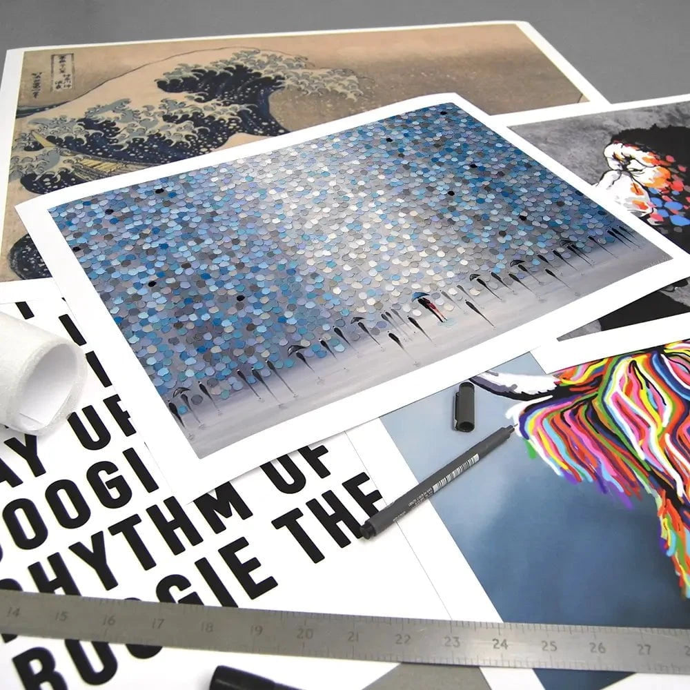 Dancing Rain Art Print Dancing Rain Art Print wall art product Ekaterina Ermilkina