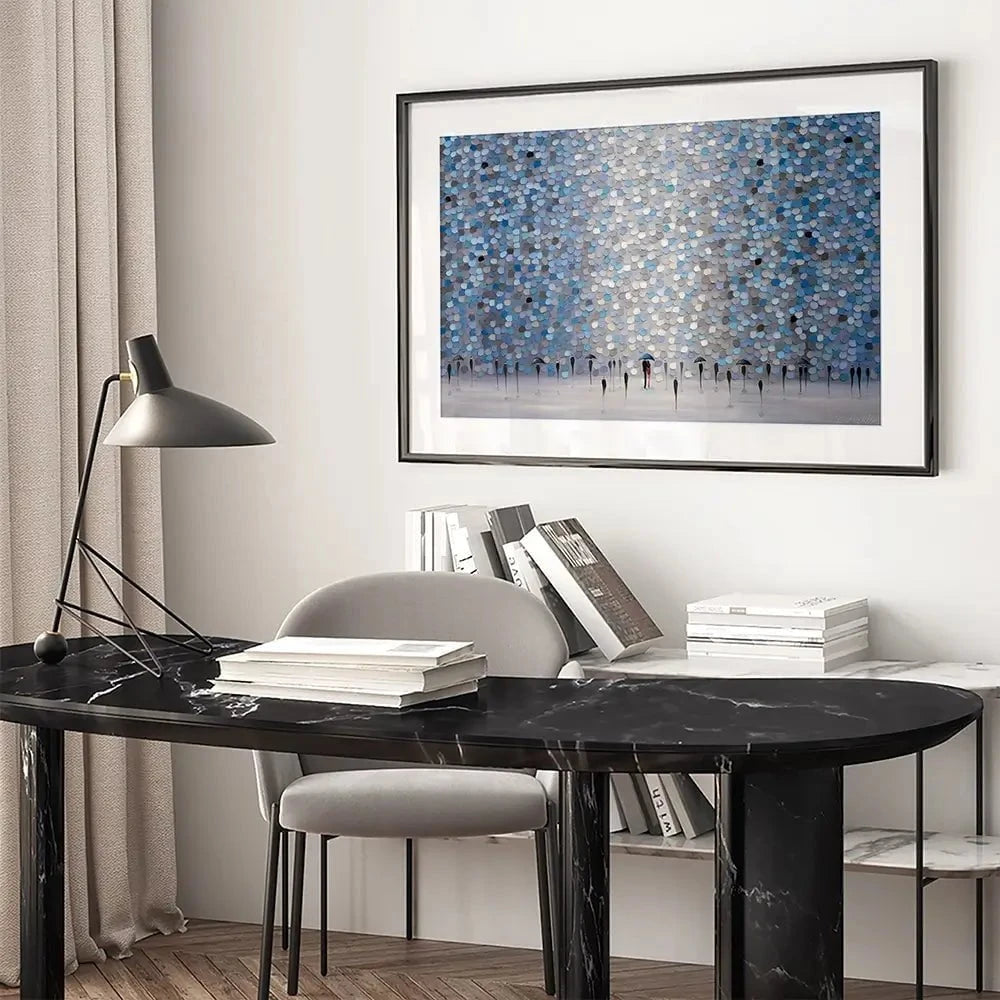 Dancing Rain Framed Art Print Dancing Rain Framed Art Print wall art product Ekaterina Ermilkina