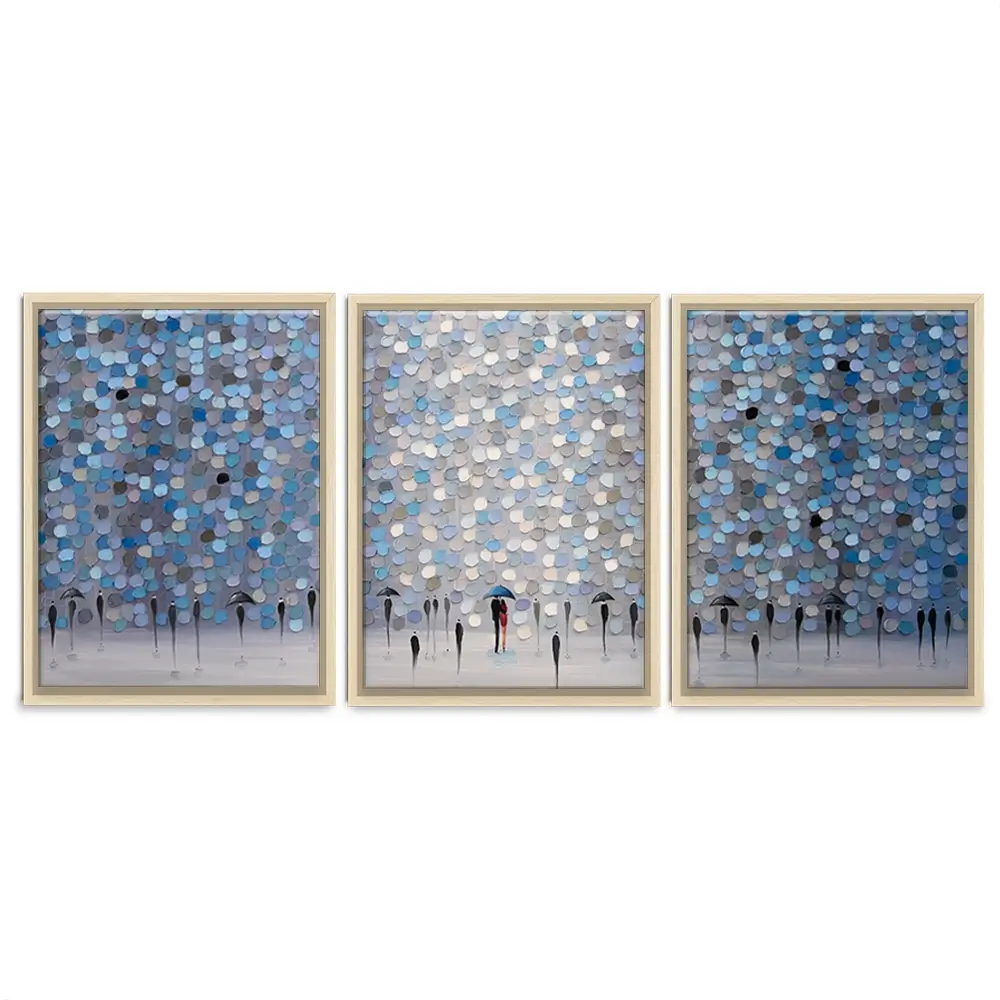 Dancing Rain Trio Canvas Print Dancing Rain Trio Canvas Print wall art product Ekaterina Ermilkina