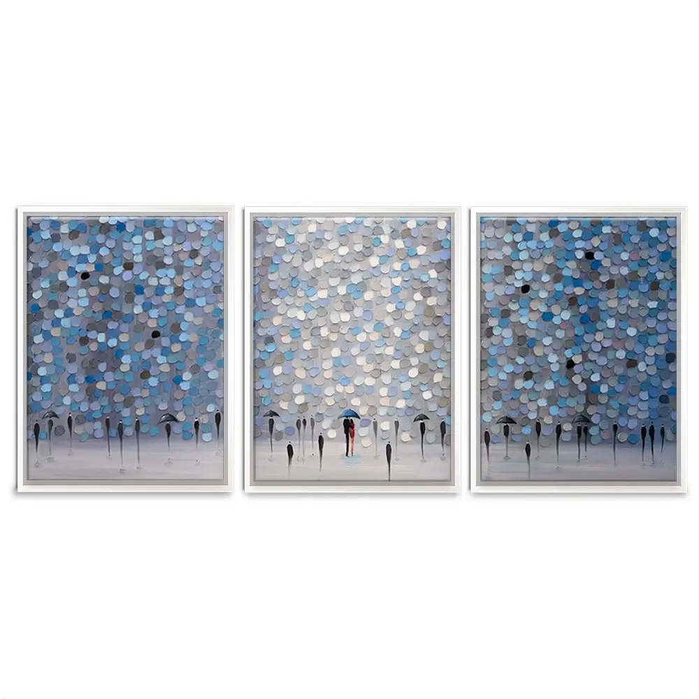 Dancing Rain Trio Canvas Print Dancing Rain Trio Canvas Print wall art product Ekaterina Ermilkina