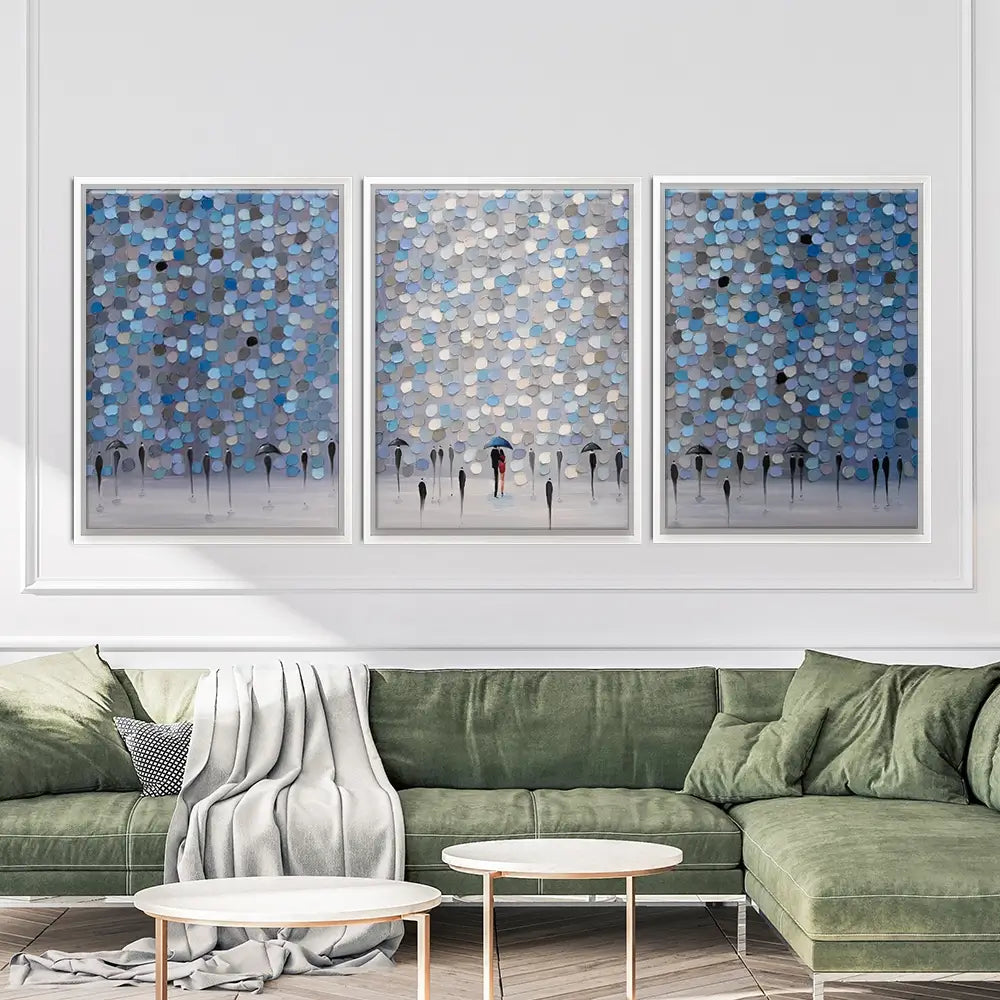 Dancing Rain Trio Canvas Print Dancing Rain Trio Canvas Print wall art product Ekaterina Ermilkina