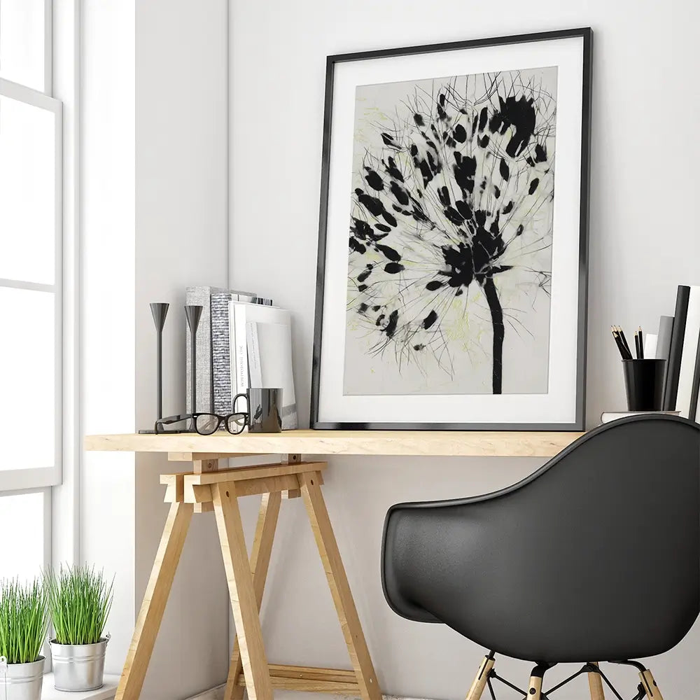 Dandelion Burst Framed Art Print Dandelion Burst Framed Art Print wall art product Chromatic Storm Studio