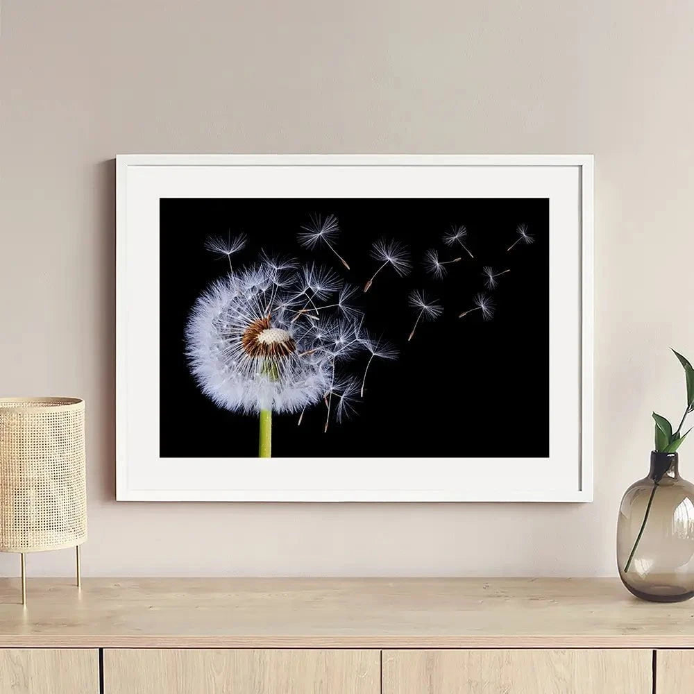 Dandelion Framed Art Print Dandelion Framed Art Print wall art product Bess Hamitii / Shutterstock