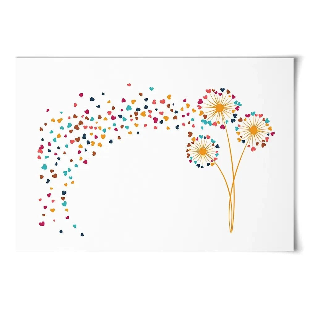 Dandelion Hearts Art Print Dandelion Hearts Art Print wall art product Sunward Art / Shutterstock