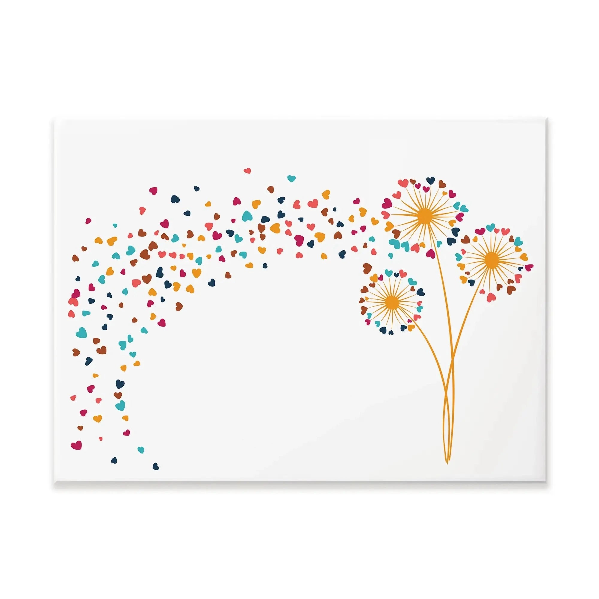 Dandelion Hearts Canvas Print Dandelion Hearts Canvas Print wall art product Sunward Art / Shutterstock