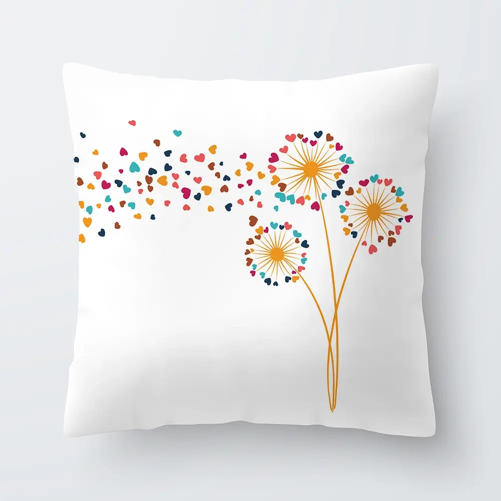 Dandelion Hearts Cushion Dandelion Hearts Cushion wall art product Art Print Shop