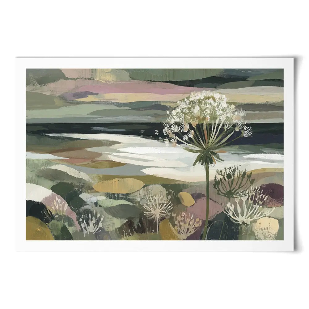 Dandelion Misty Meadow Art Print Dandelion Misty Meadow Art Print wall art product Chromatic Storm Studio