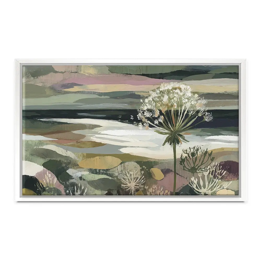 Dandelion Misty Meadow Canvas Print Dandelion Misty Meadow Canvas Print wall art product Chromatic Storm Studio