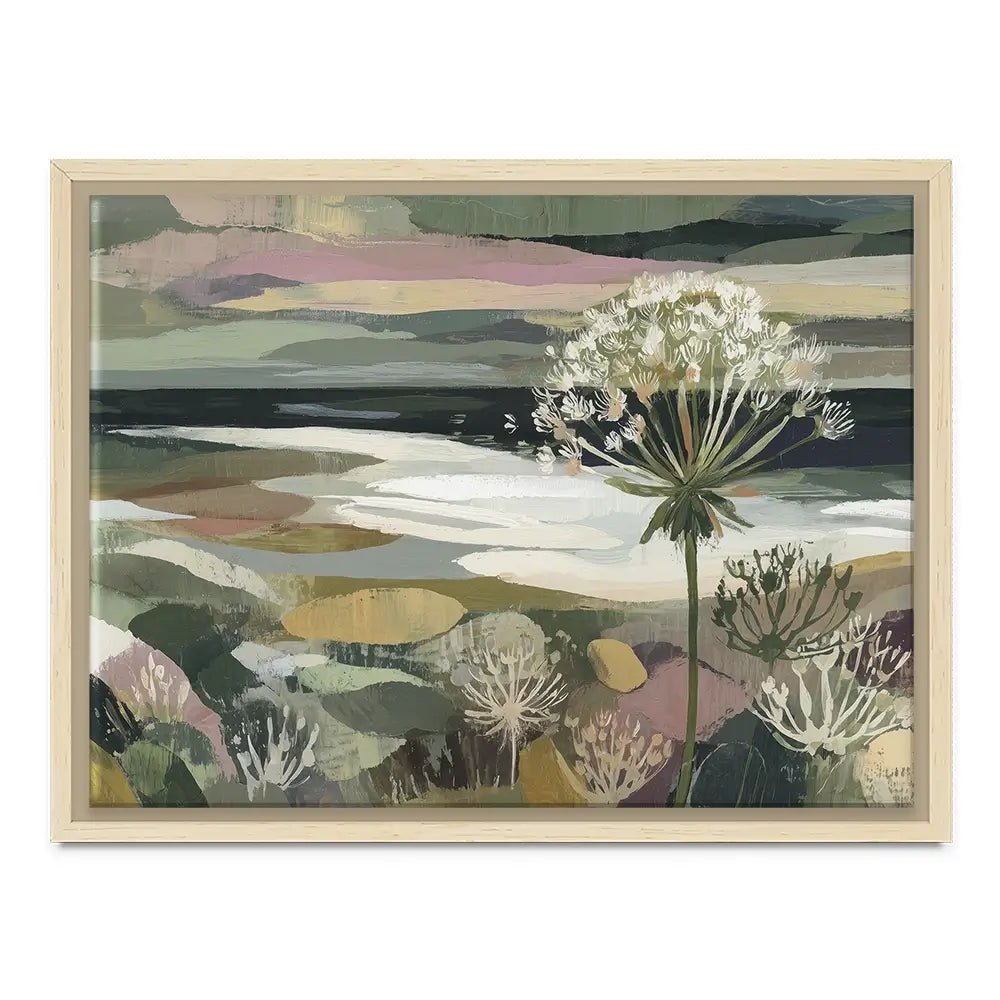 Dandelion Misty Meadow Canvas Print Dandelion Misty Meadow Canvas Print wall art product Chromatic Storm Studio