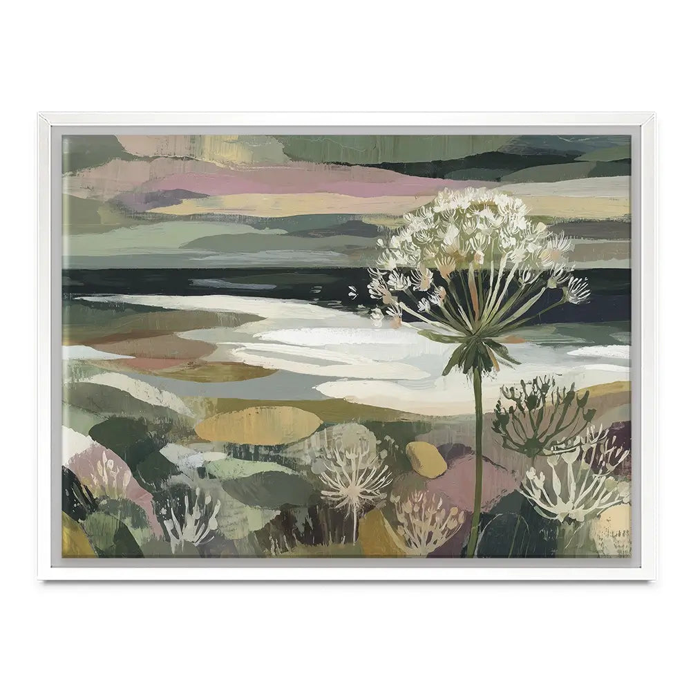 Dandelion Misty Meadow Canvas Print Dandelion Misty Meadow Canvas Print wall art product Chromatic Storm Studio